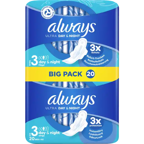 Ultra Day & Night Binden mit Flügeln Big Pack