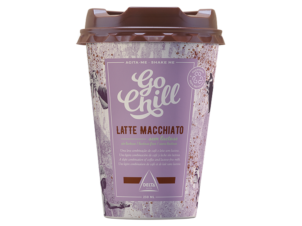 BEBIDA LACTEA GO CHILL DELTA MACCHIATO SEM LACTOSE 230 ML