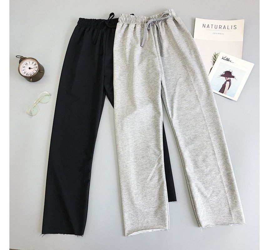 Maisee - Hoge taille effen joggingbroek