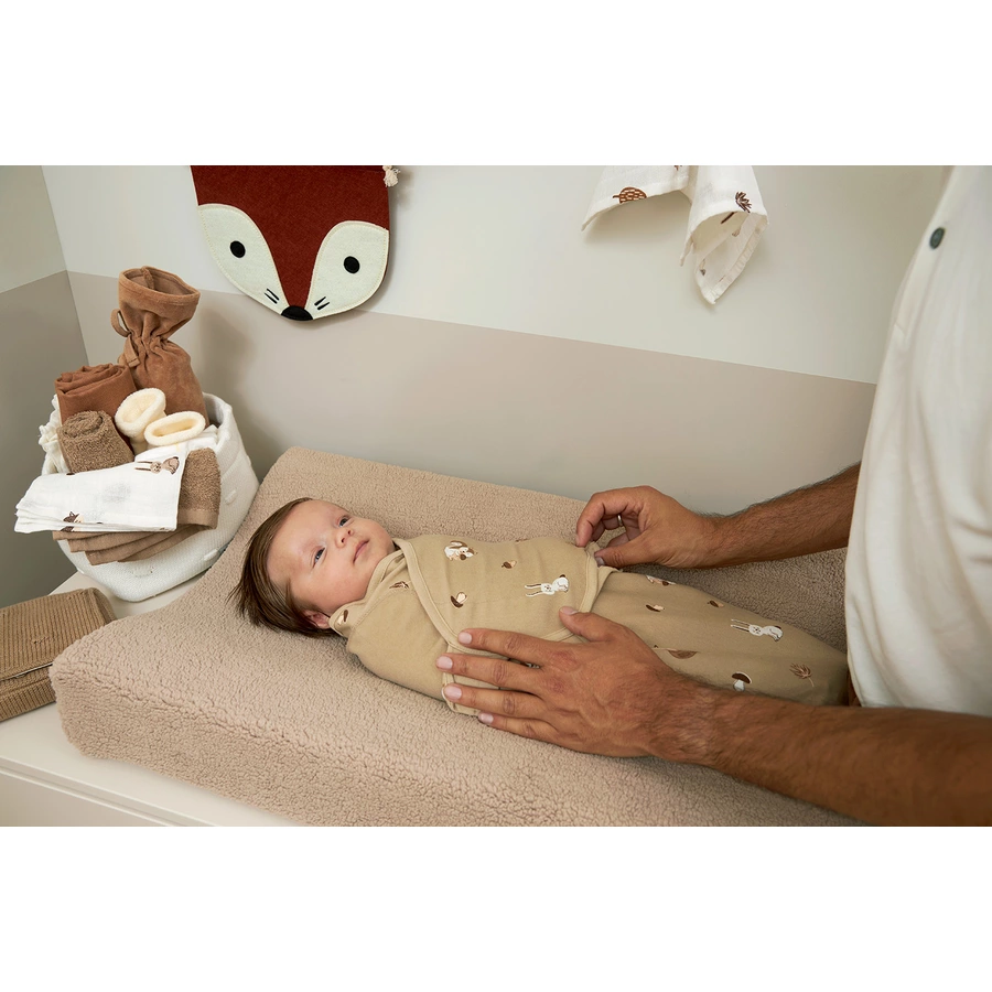 MEYCO Wickelauflagenbezug Teddy Sand  50 x 70 cm