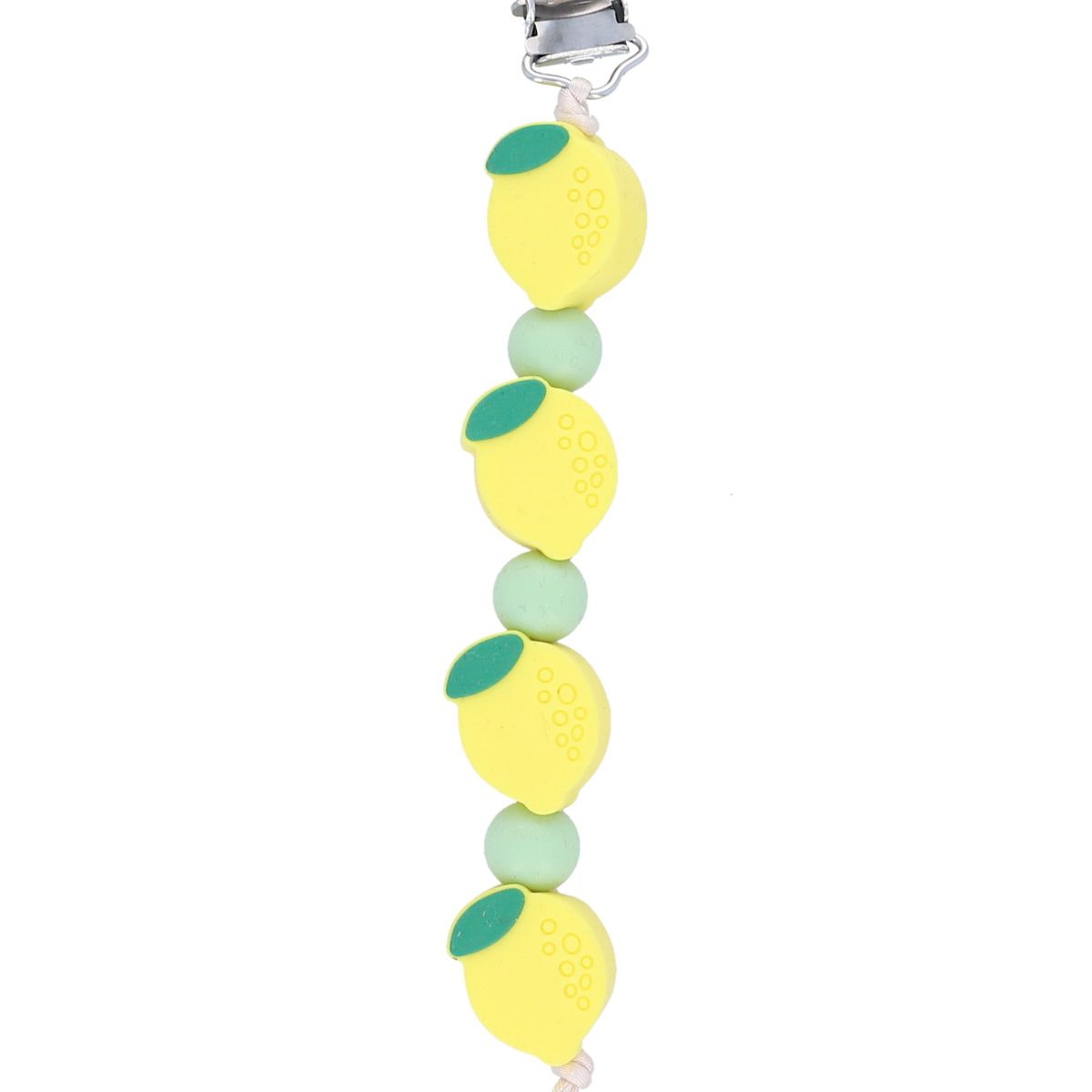 Attache tétine citron silicone Amande