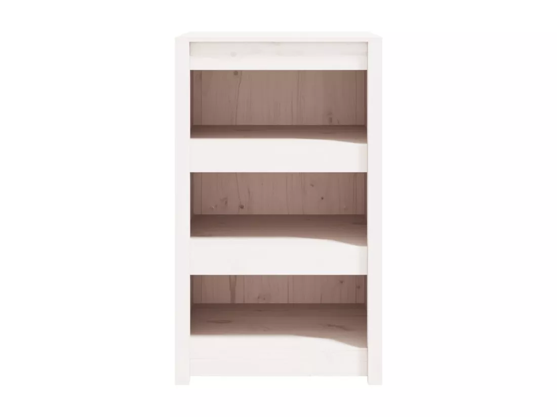 Armoire de cuisine d'extérieur blanc bois de pin massif