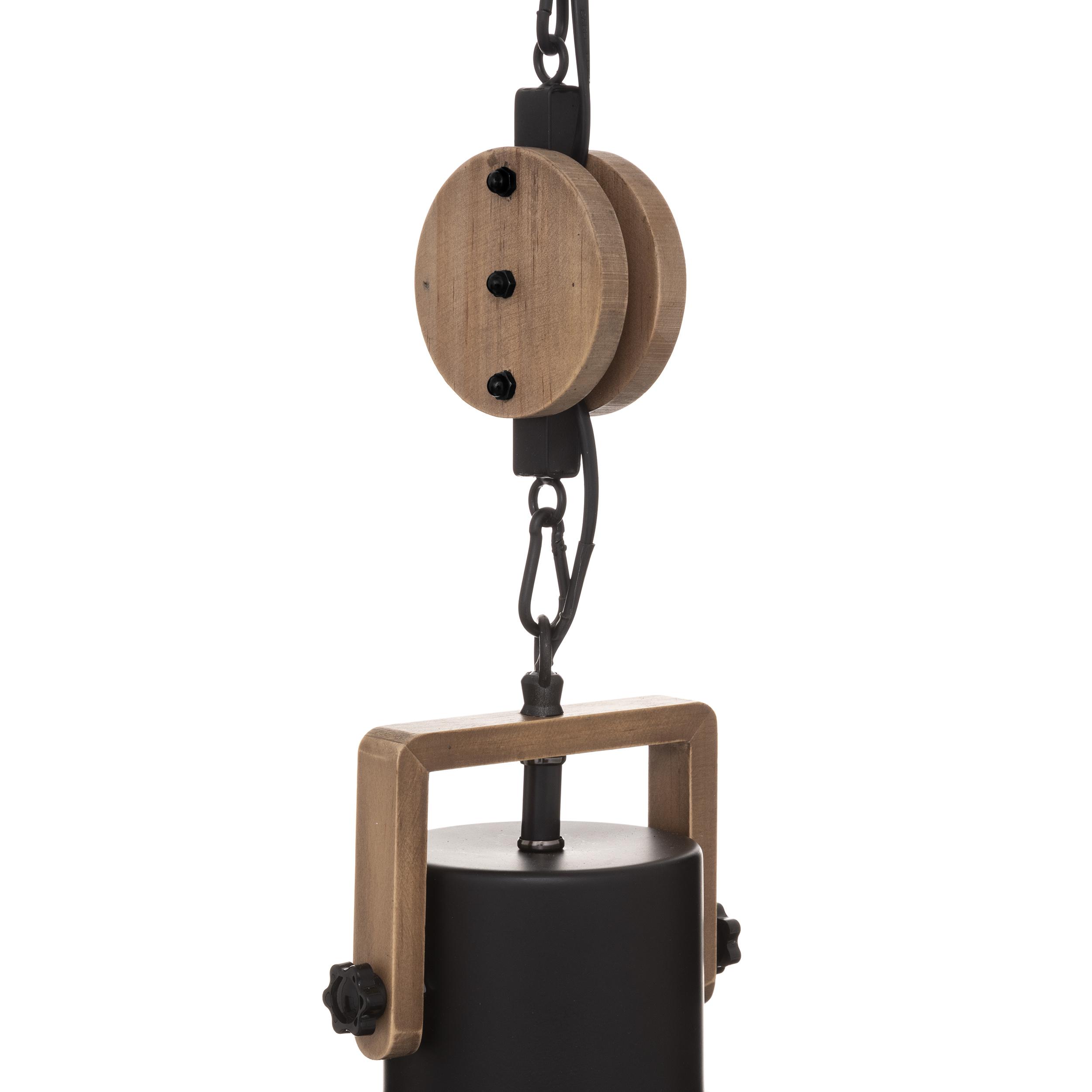 SUSPENSION METAL SILAS NOIR D.23CM