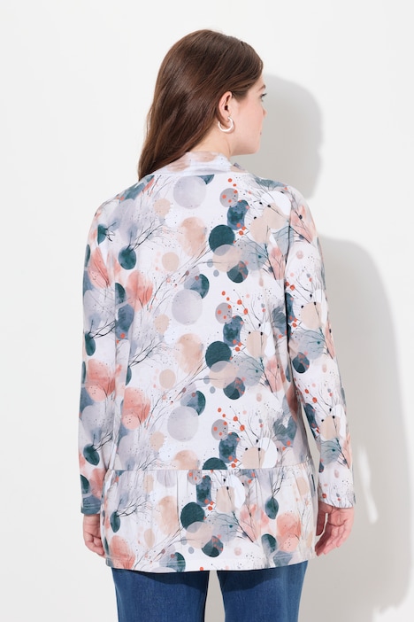Longshirt, A-Linie, Stehkragen, Langarm, Biobaumwolle