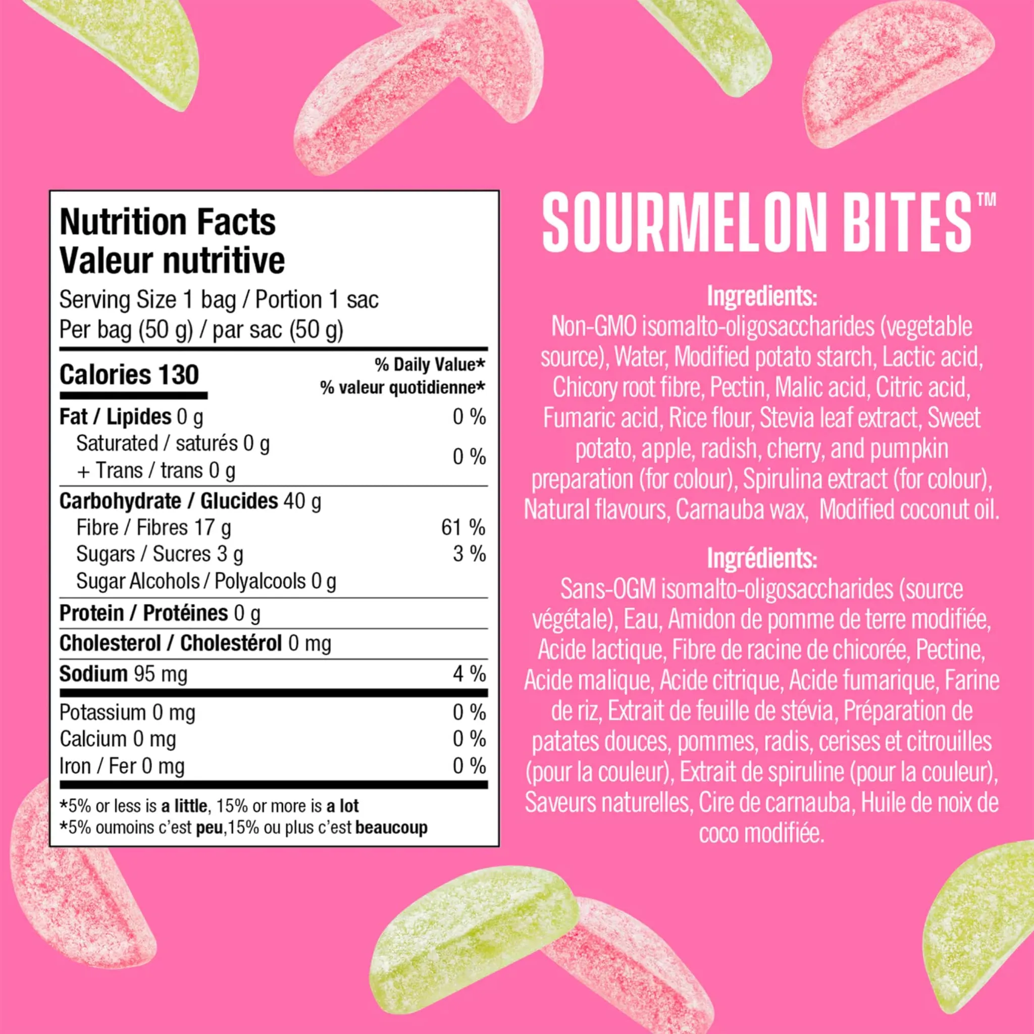 SmartSweets Bonbons Bouchées SurMelon 50g