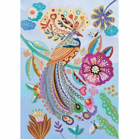Djeco Wizzy’Puzzles: Vogel, 50 Teile