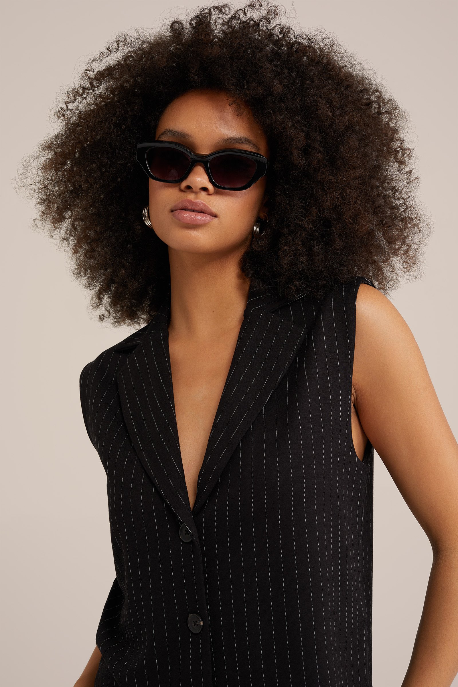 gilet met dessin WE Fashion Zwart