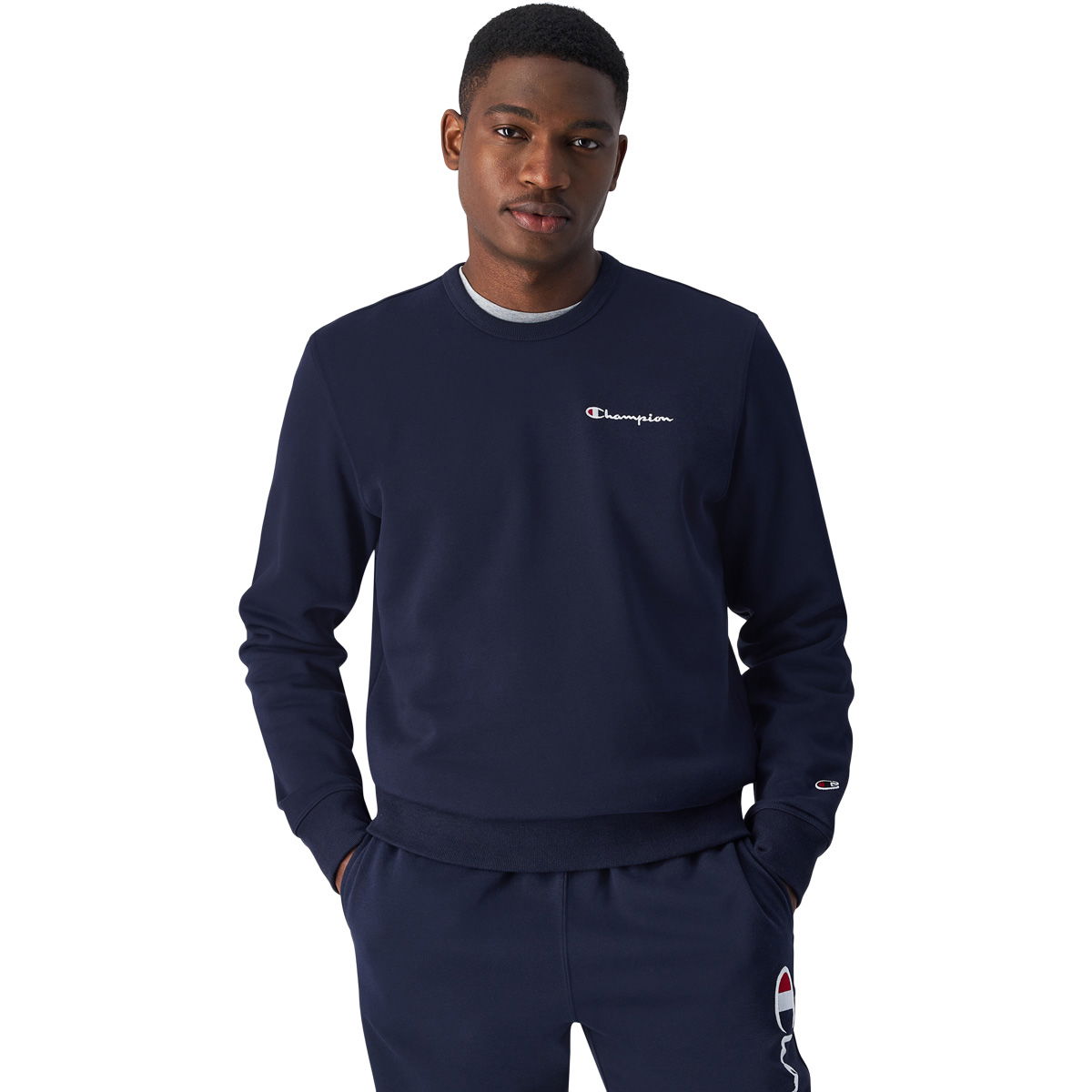 Champion Small Script Logo Sweatshirt Herre