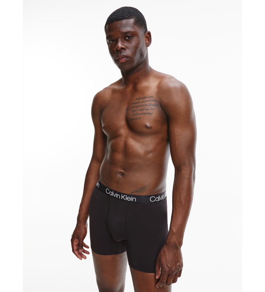 Cuecas Boxer Longas Calvin Klein - Pacote com 3
