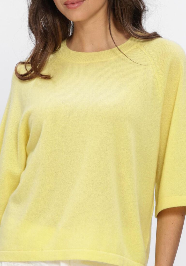 gele absolut cashmere trui leana