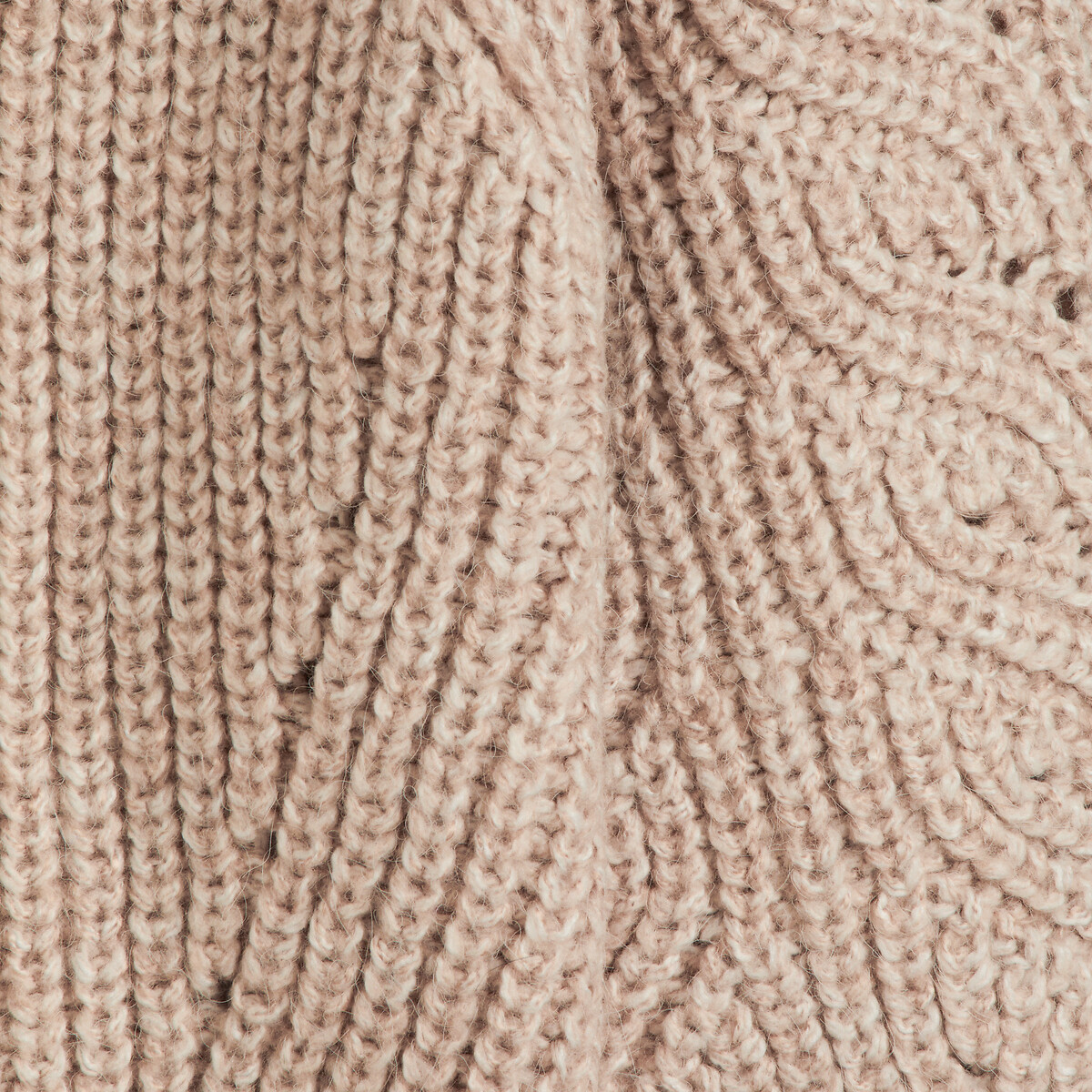 COLEÇÕES LA REDOUTE<br>Suéter com gola alta em tricô grosso