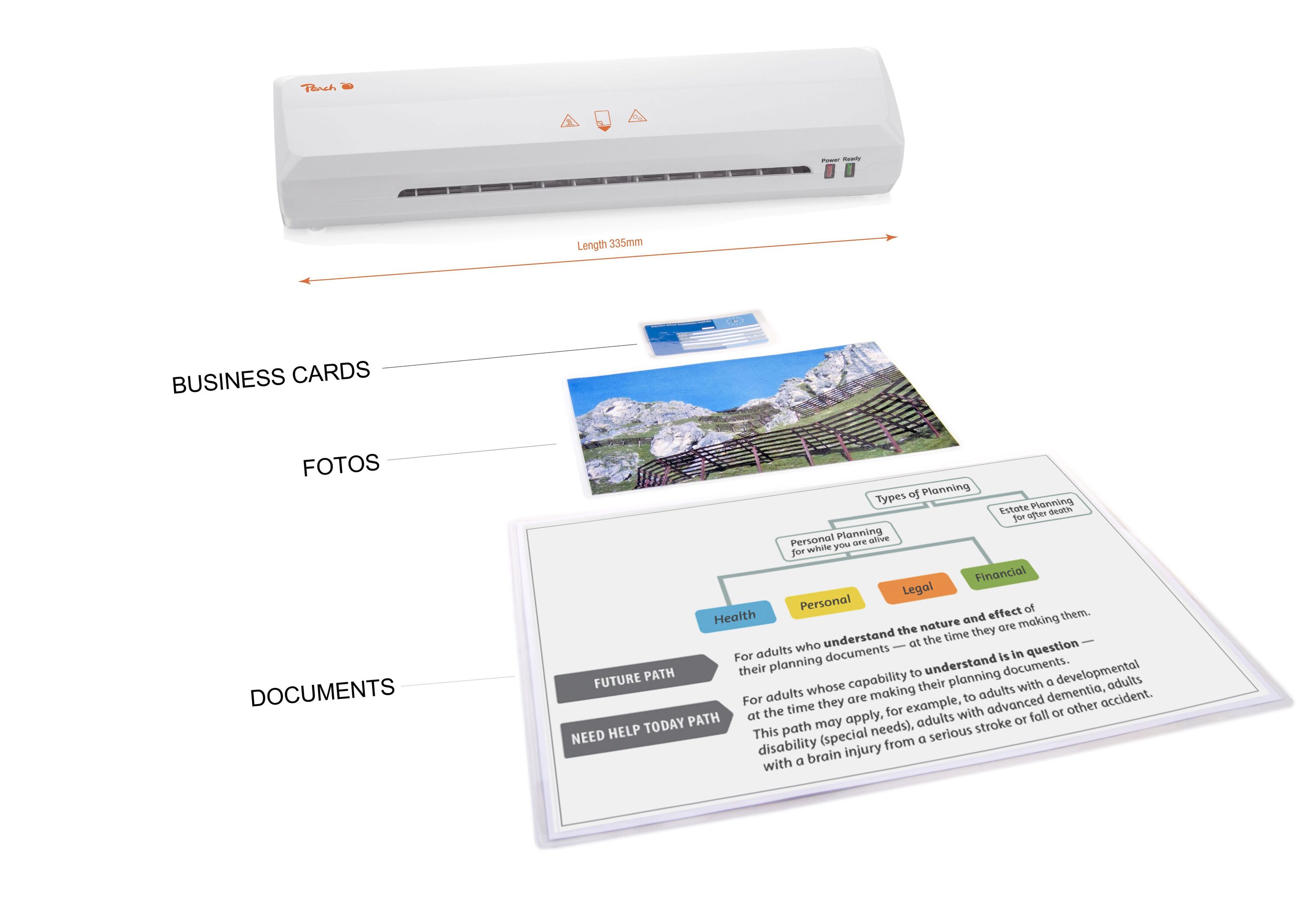 Peach Home Office Laminator A4 - PL707