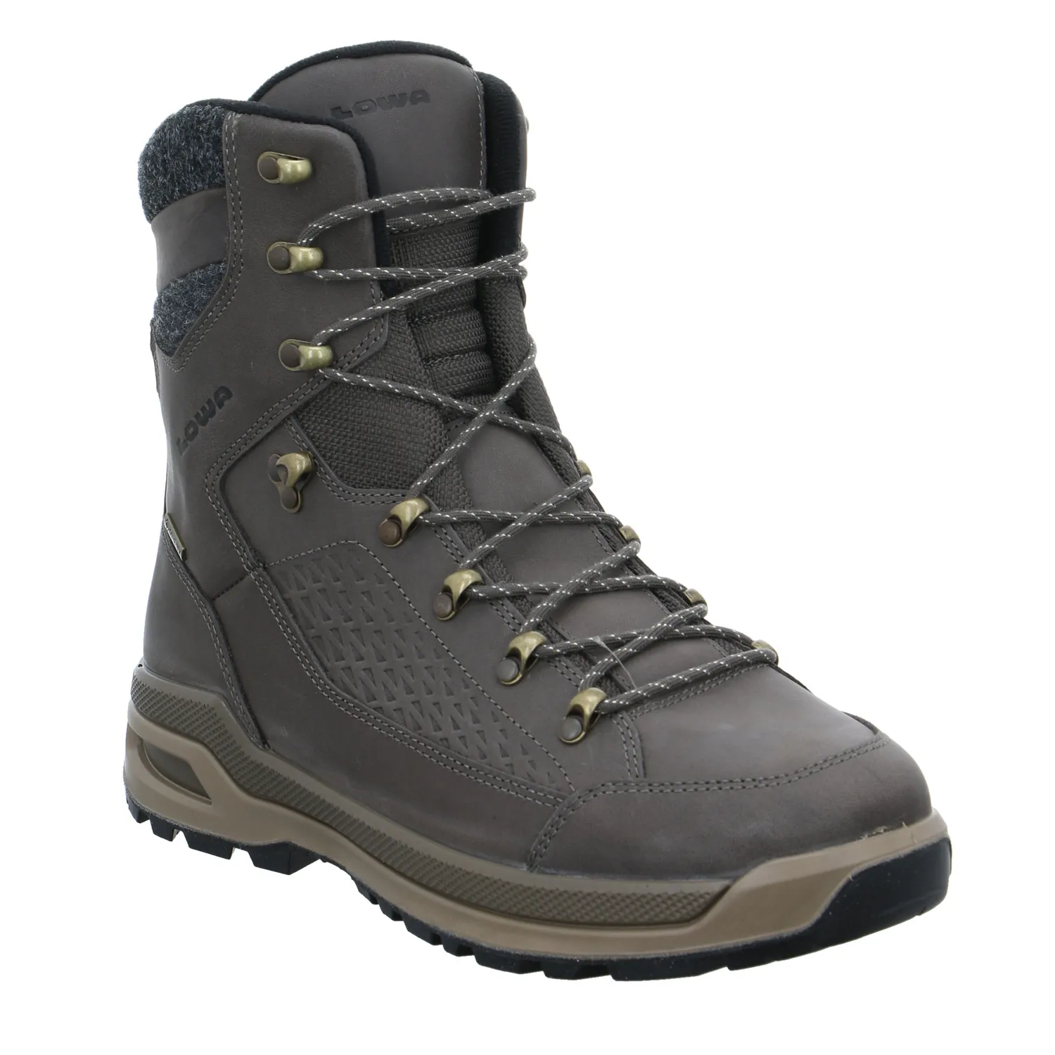 LOWA Snowboots Braun Leder