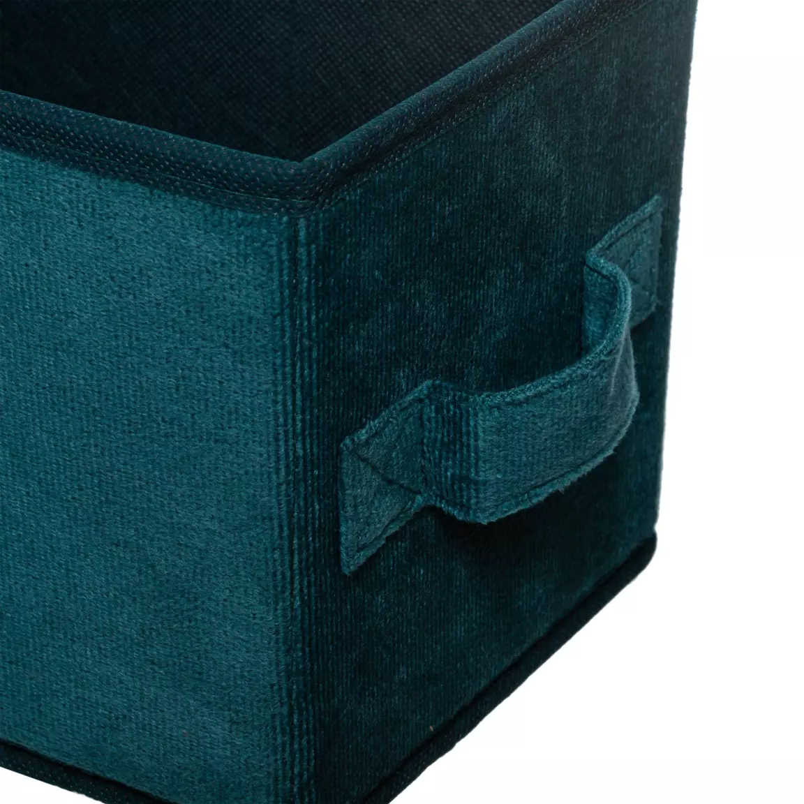 Panier de rangement velours (15 x 31 cm) Lia Bleu