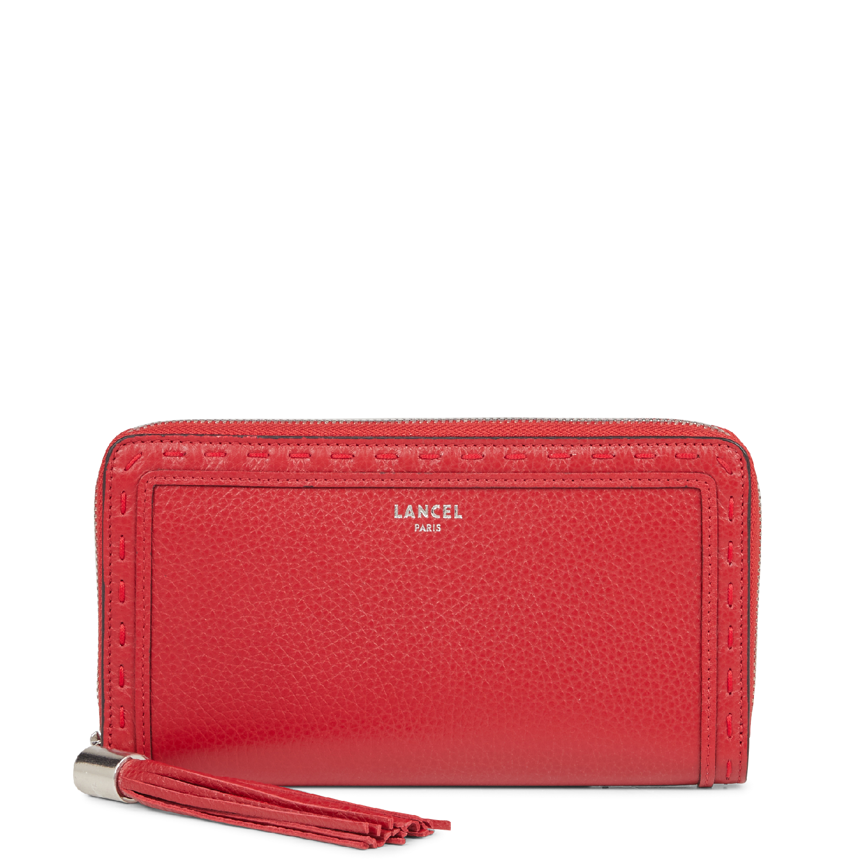 PREMIER FLIRT - Portefeuille en cuir grainé | Rouge