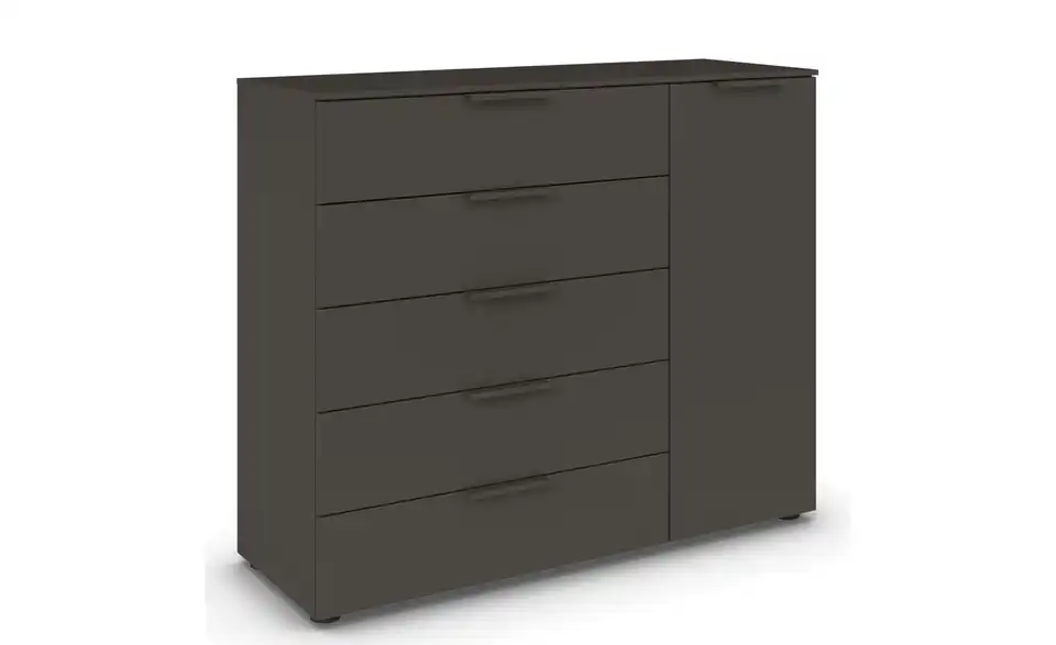 Sideboard Graphit Graphit Front: Dekor, Oberboden: Dekor Graphit