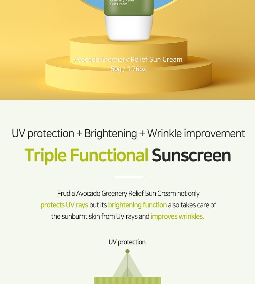 FRUDIA - Avocado Greenery Relief Zonnecrème