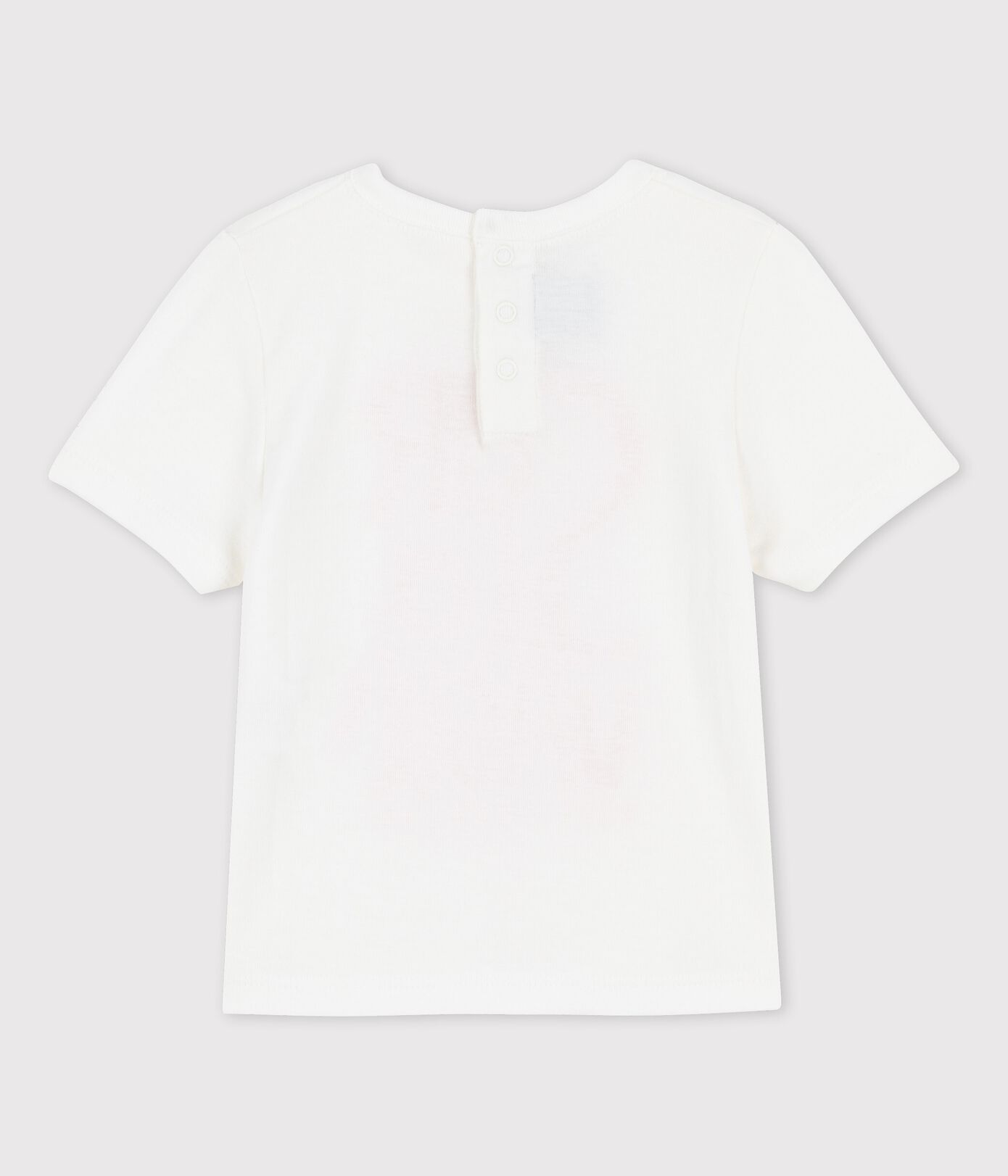 Tee-shirt manches courtes avec motif en coton bébé
