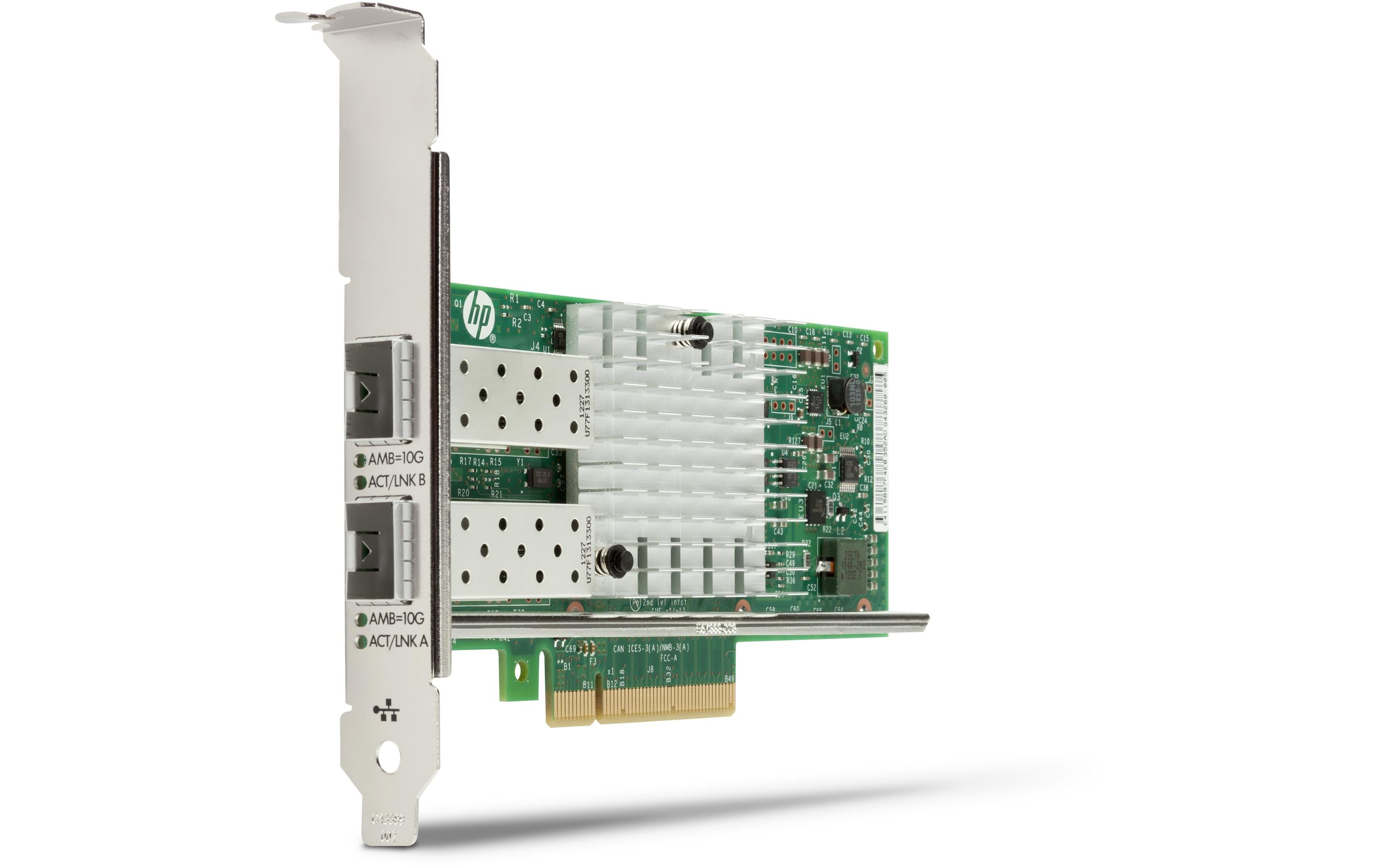 Netzwerkkarte Intel X550 10GBASE-T NIC 1QL46AA<br>Ethernet-Card mit zwei Anschlüssen für Übertragungsgeschwindigkeiten bis zu 10 Gbps
