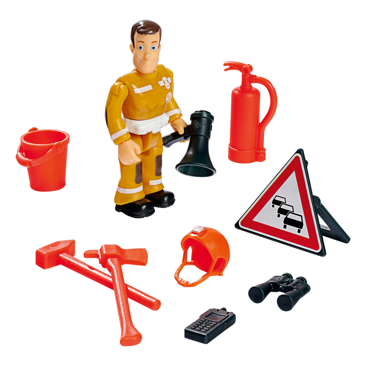Brandweerman Sam Mountain 4x4 Jeep met Figuur