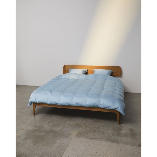 Nordic Weaving Bambus Sengetøj, Light Blue, 140x220 cm