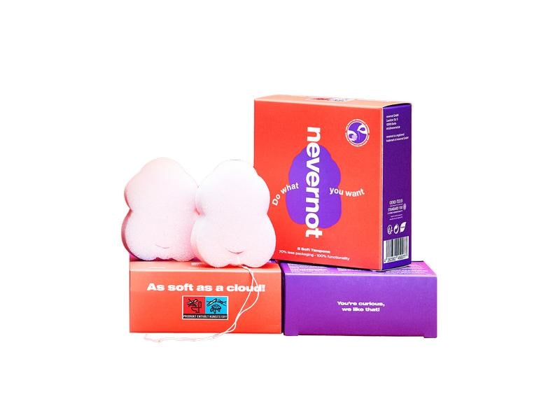nevernot Soft-Tampon 2.0 48 Stück Weiche Tampons mit optionalem Faden