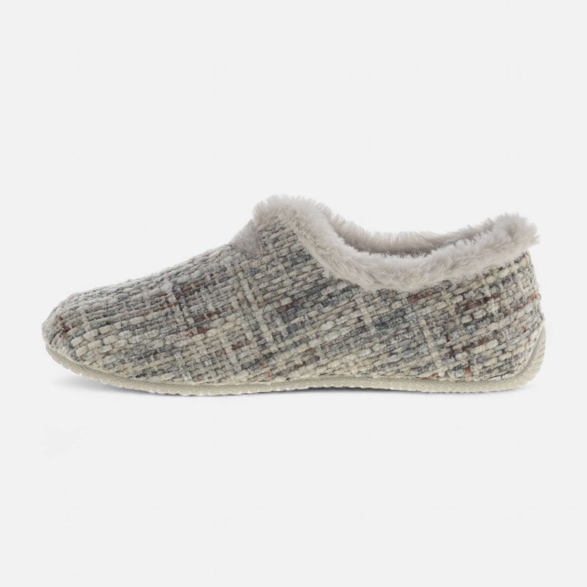 Pantoufles pieds sensibles Femme gris