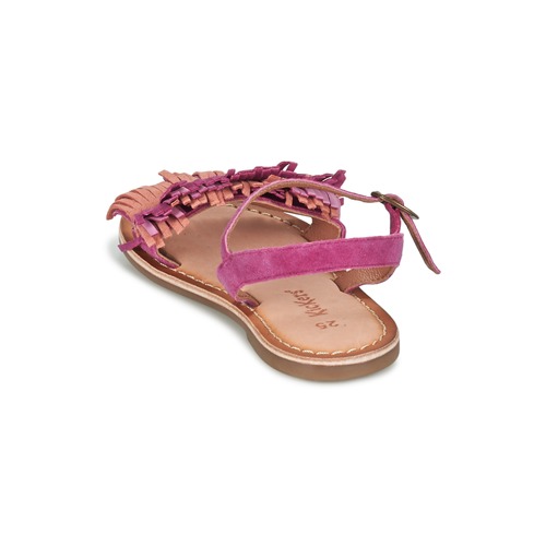 Kickers - DIXFROUFROU KID - Fuchsia / Corail