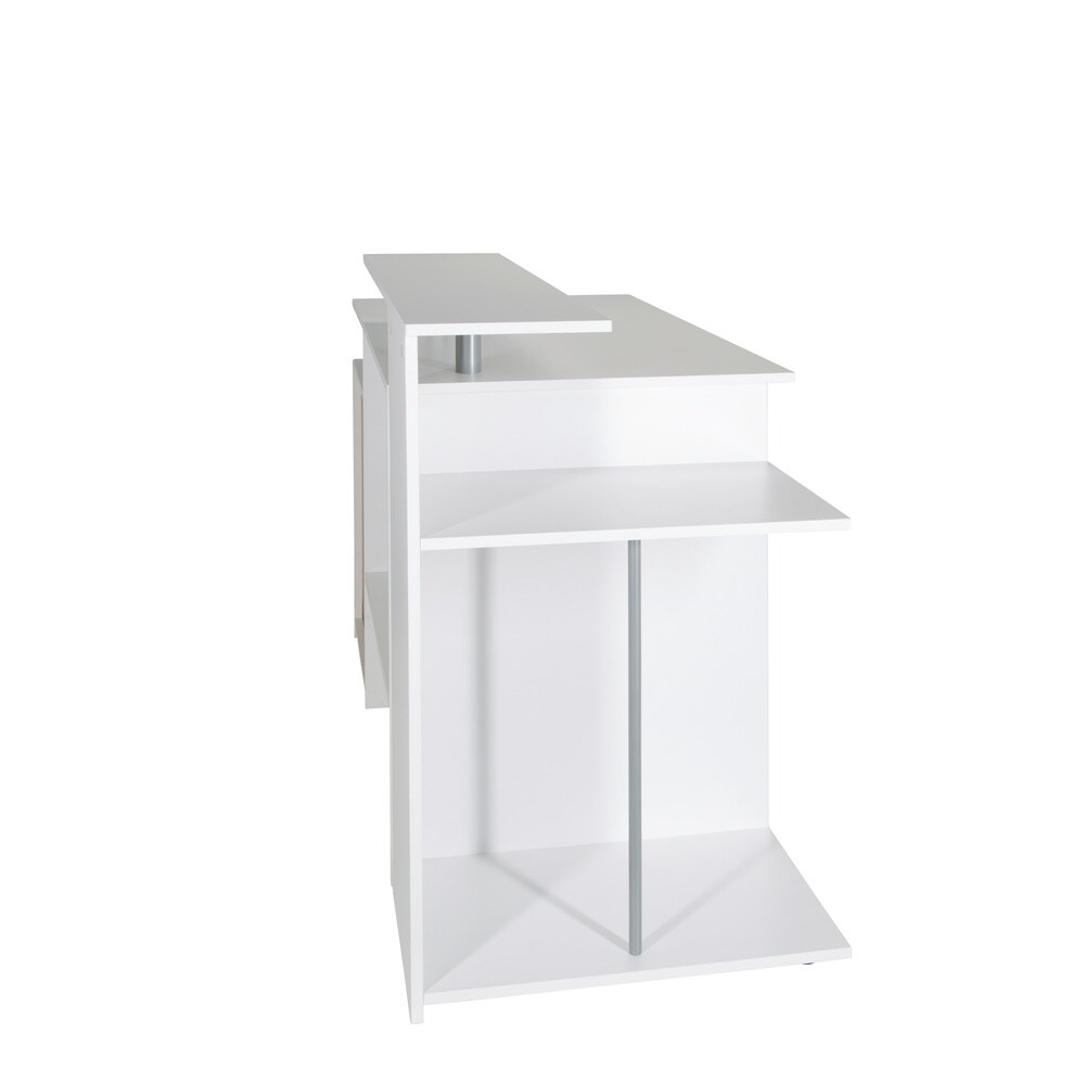 Schreibtisch WORKSPACE H IV Melaminharzbeschichtete Spanplatte, Gestell pulverbeschichteter Stahl hjh OFFICE