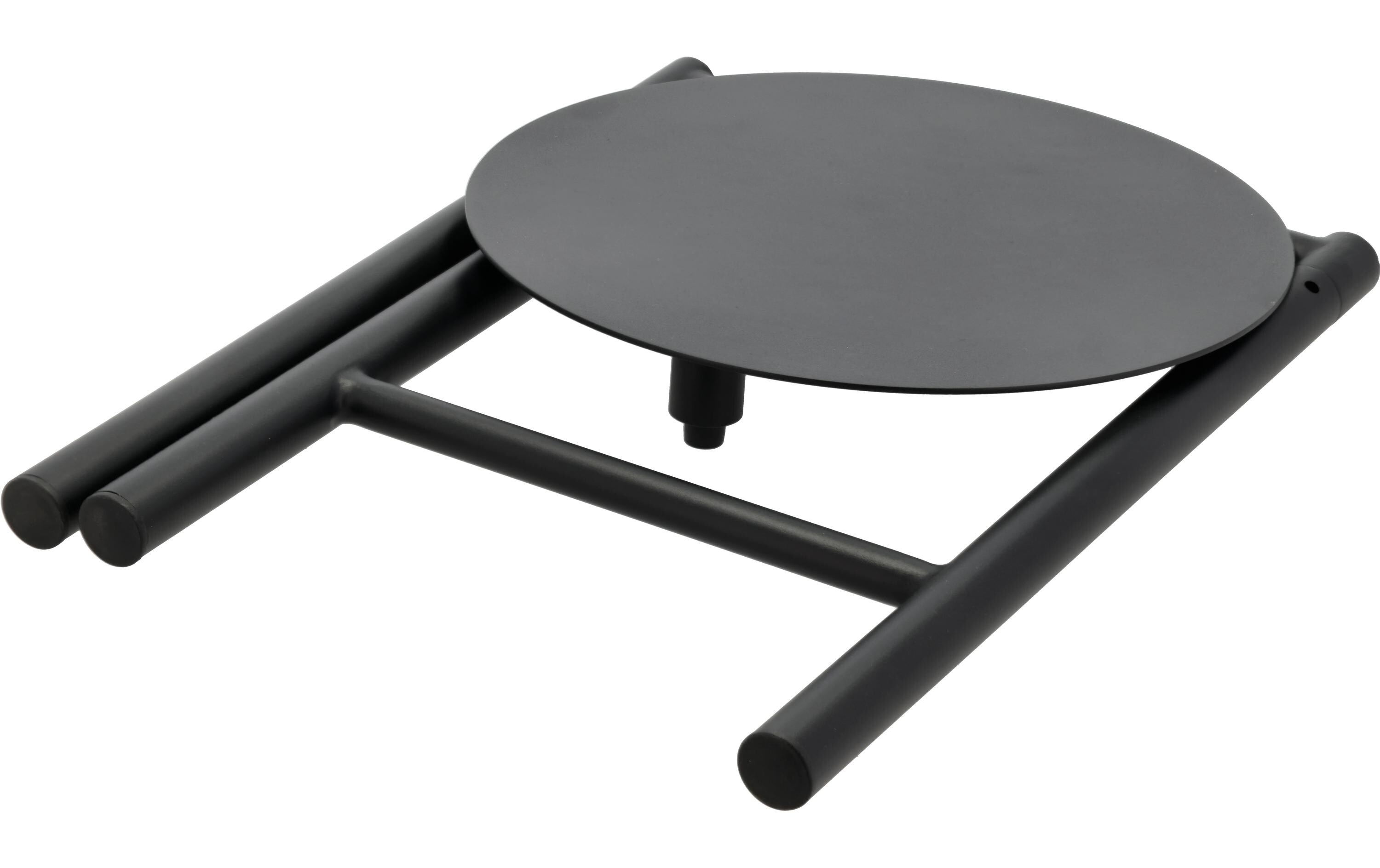 Hocker Disc 33 x 45 cm, Schwarz<br>Barhocker aus Metall
