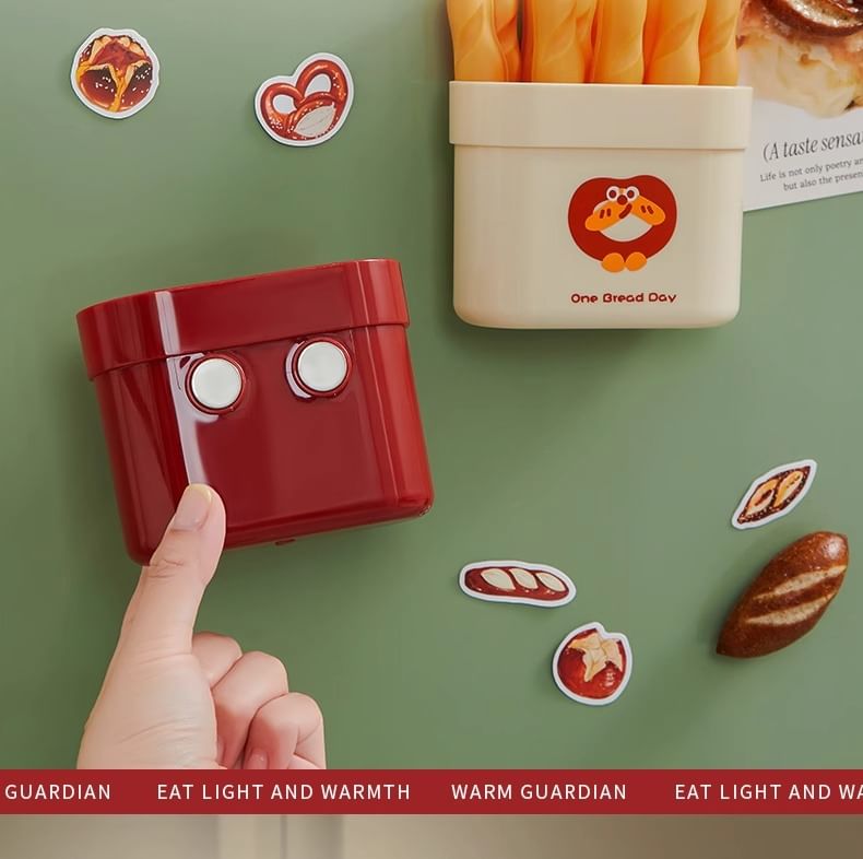 Home Flora - Bakkerij Plastic Voedselzak Clip / Houder Koelkastmagneet / Set (Diverse Ontwerpen)