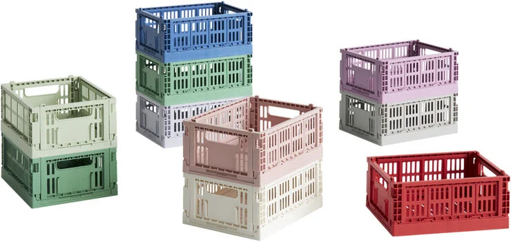 Hay Hay Colour Crate, Mini, 2 stk. Electric blue