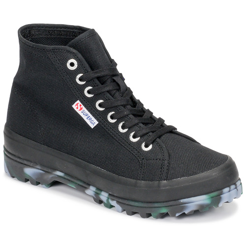 Superga - 2341 ALPINA MARBLEGUM - Noir