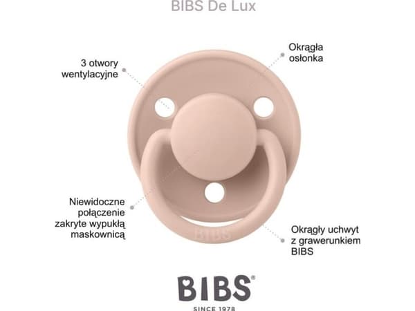 Bibs BIBS DE LUX EARTH ONE SIZE Silikonsmokk