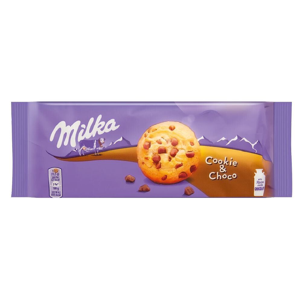 Cookies au chocolat Milka 135gr