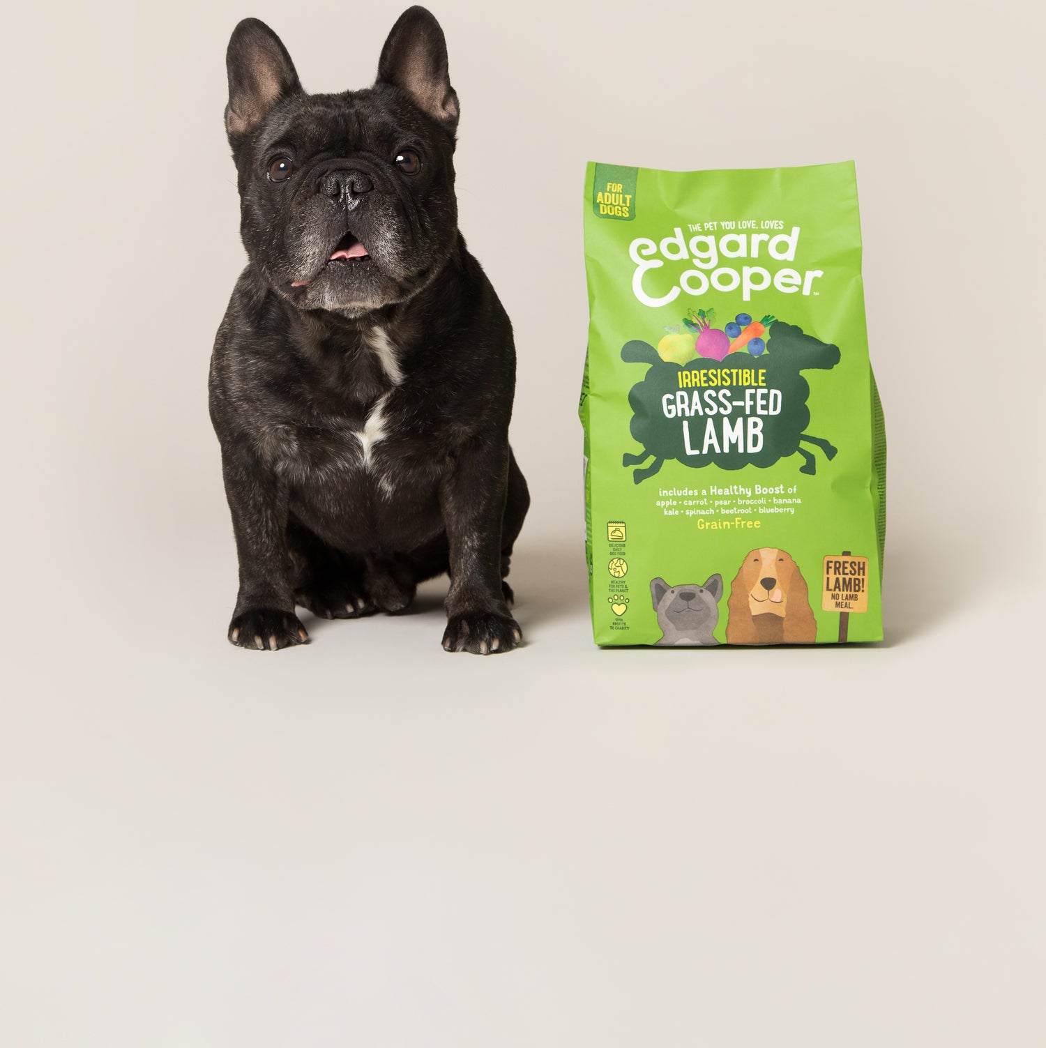 Edgard & Cooper hondenvoer verse graslam adult 2,5 kg