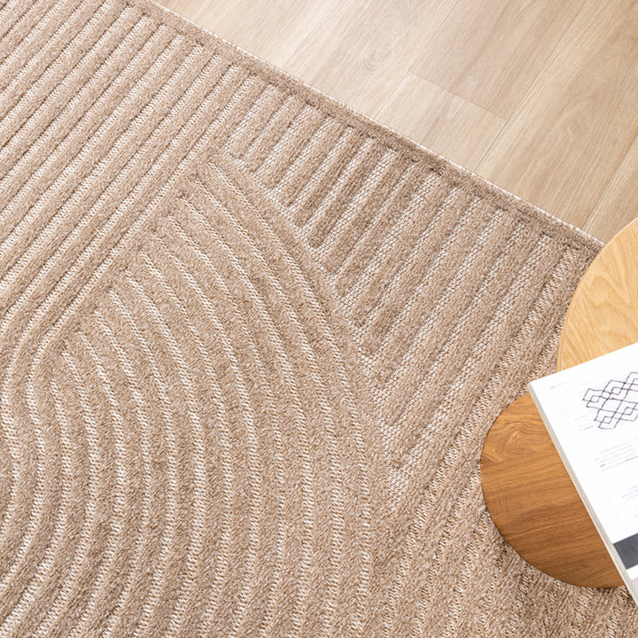 Modern binnen- en buitenkleed - Nori Curves Taupe