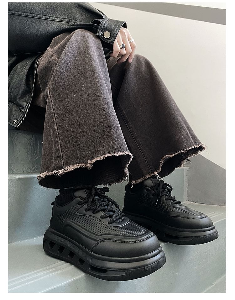 HANO - Applique veter-platform sneakers