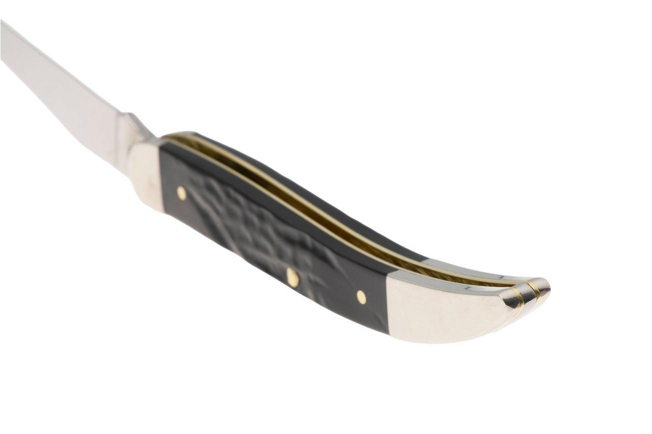 Case Medium Texas Toothpick Jigged Rough Black Synthetic, 18242, 610094 SS zakmes