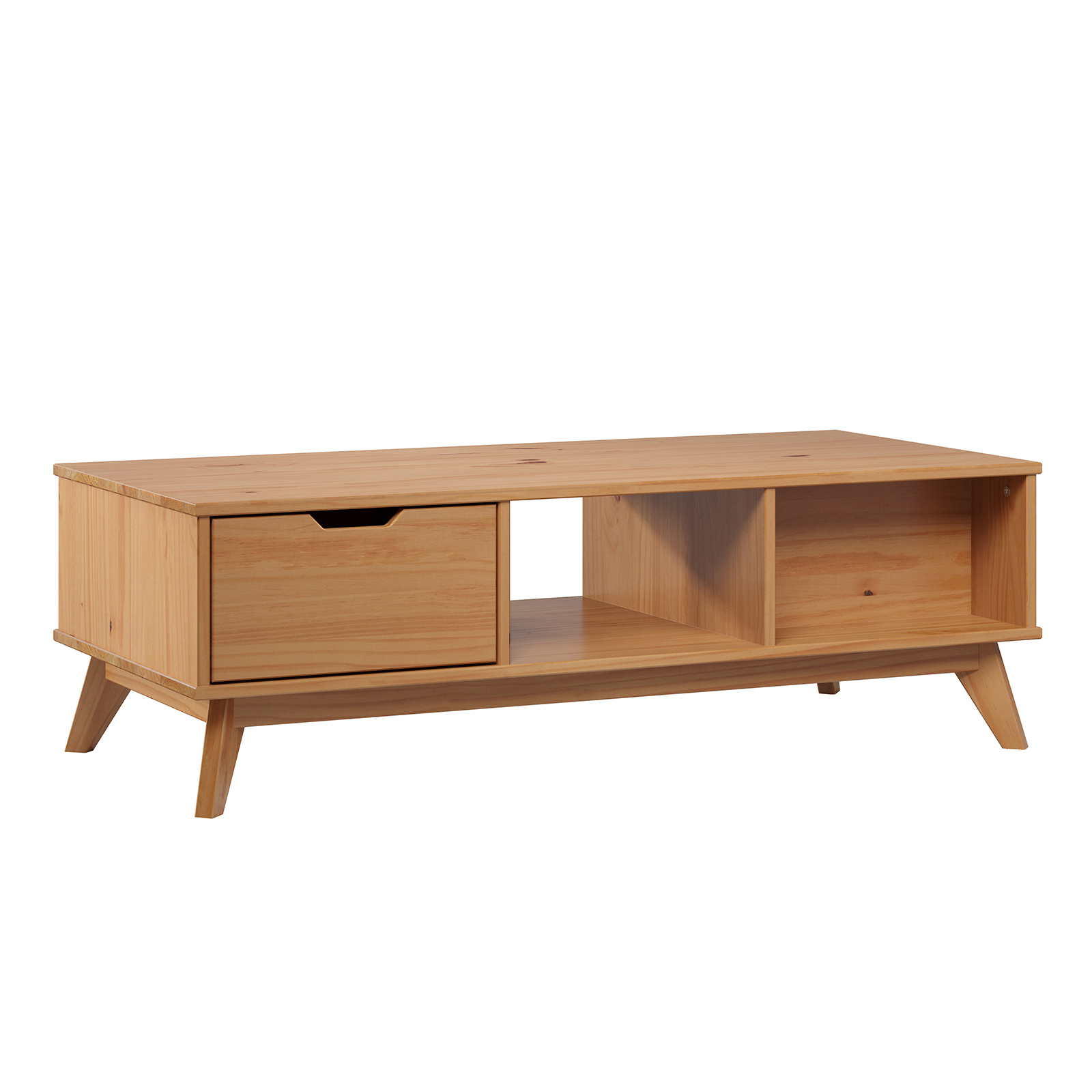 Couchtisch - honigfarben - Kiefer massiv - 120 cm breit