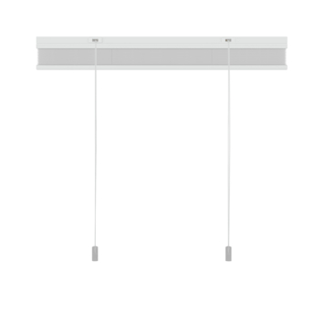 KARWEI enkel plisségordijn lichtdoorlatend wit (kleurnr. 6010) 80x180 cm (bxh)