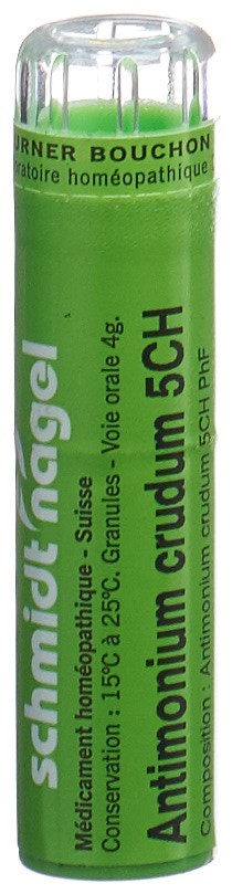 SCHMIDT-NAGEL Antimonium crudum 5 CH<br>4 g, Granulat