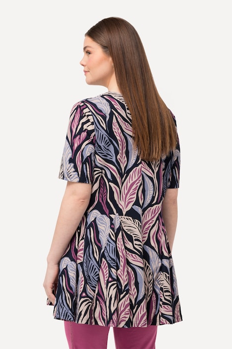 Longshirt, Tunika-Ausschnitt, Halbarm, Biobaumwolle