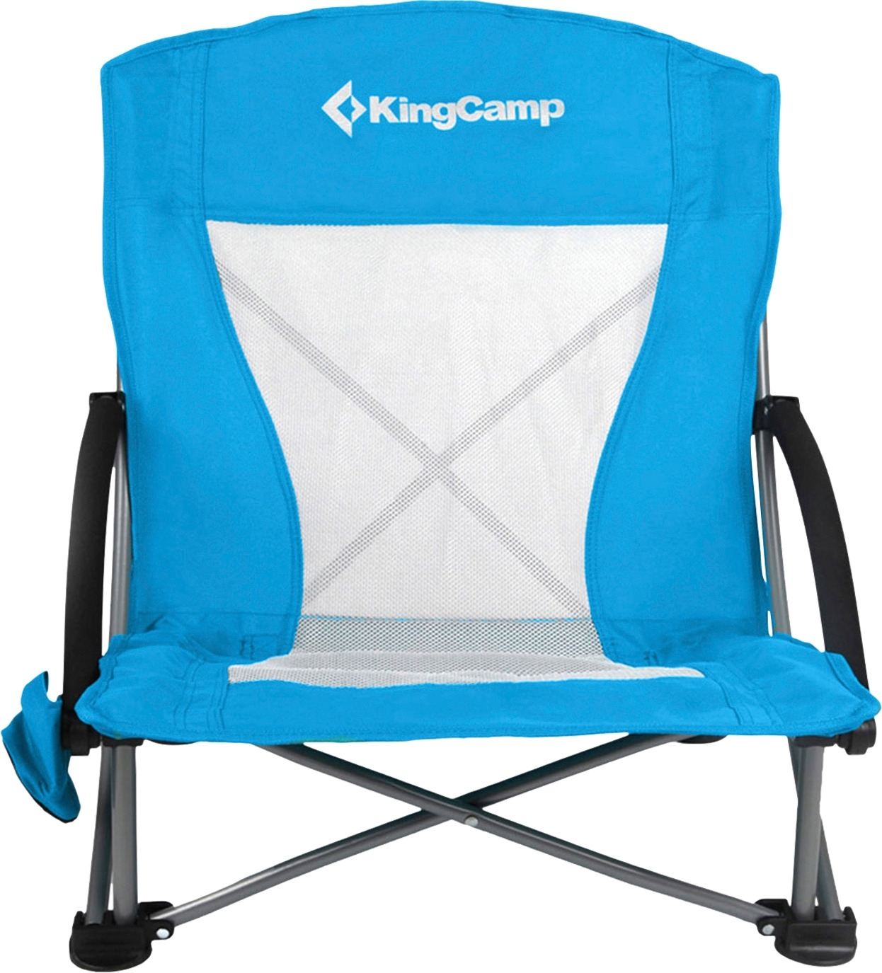 KingCamp Beach Chair bequemer Faltstuhl mit Liegestuhl-Komfort royal blue