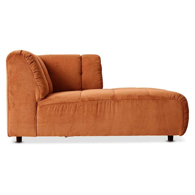 HKliving Wave bank element left divan Wise Blossom