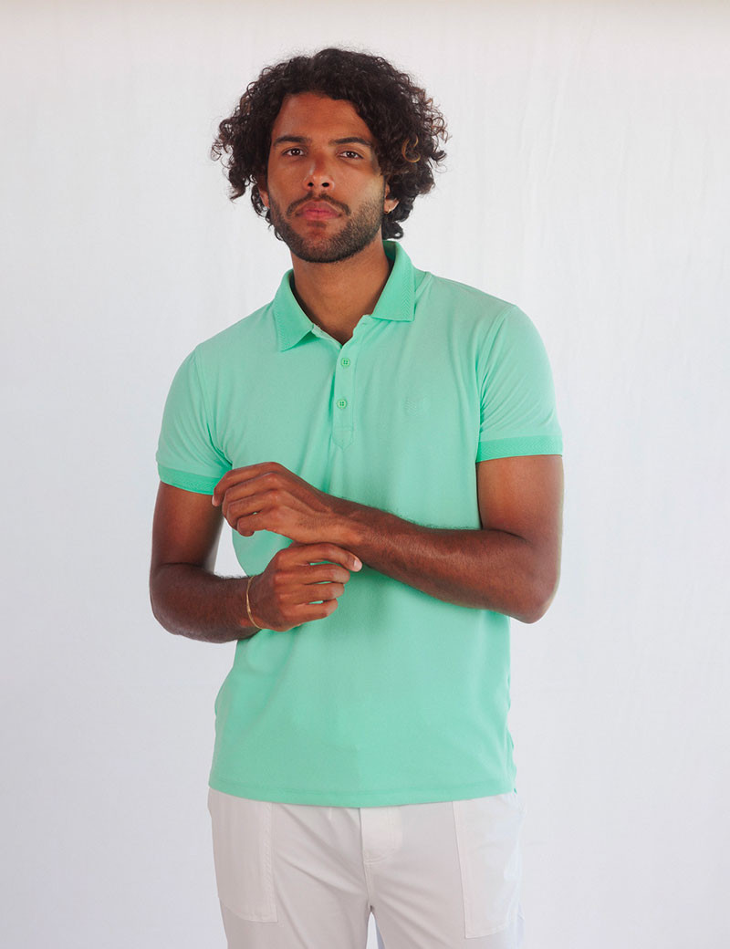 HBT VELVET | ROCK POLO EPONGE TURQUOISE