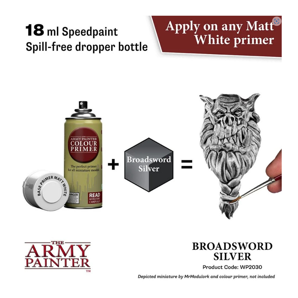 Army Painter - Speedpaint Broadsword Silver