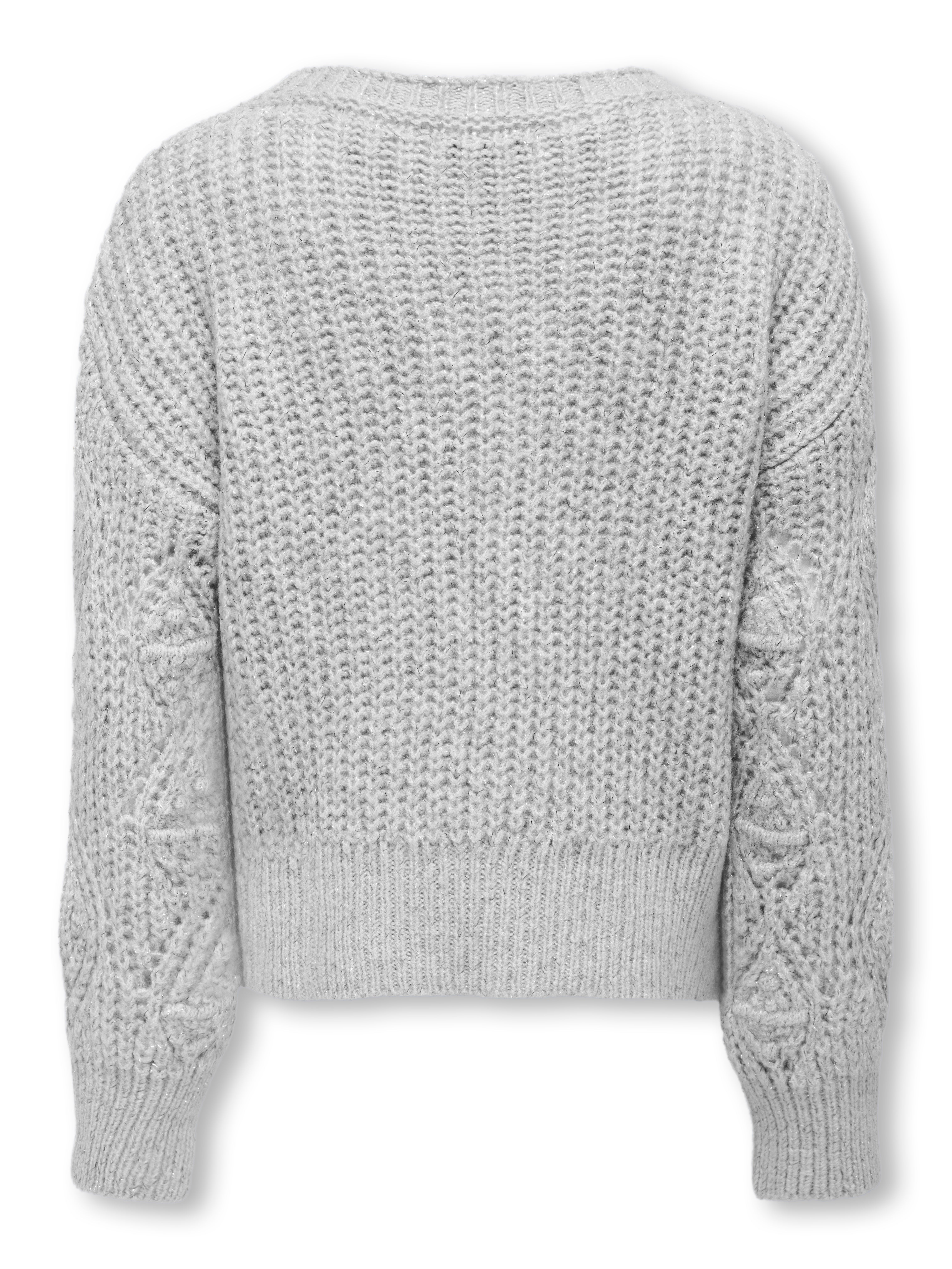 KOGROSETTA Strickpullover Light Grey Melange