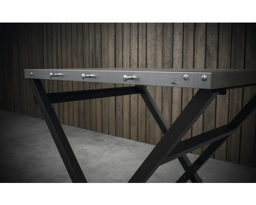 Tenneker® opklapbare tafel voor pizzaovens inclusief drie haken voor accessoires