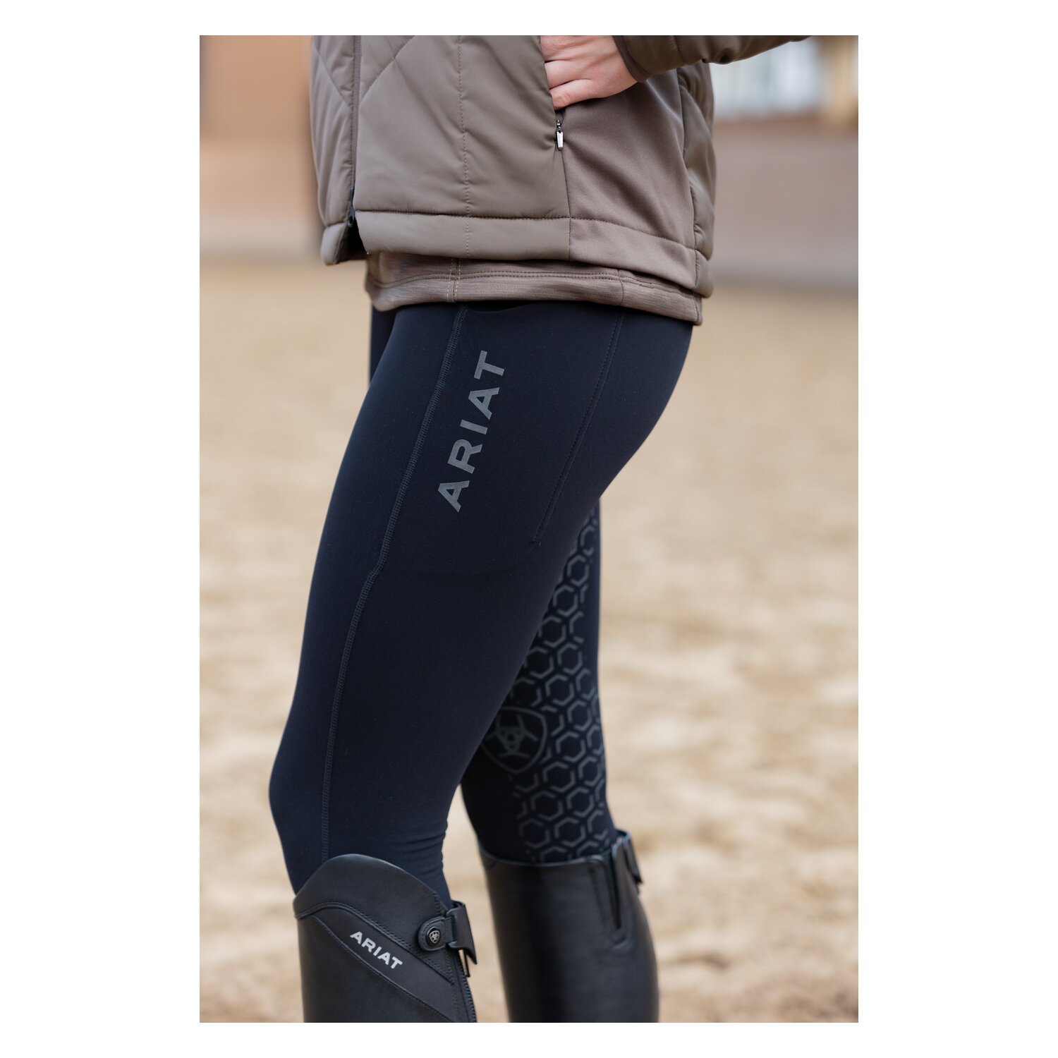 ARIAT Reitleggings Avail Half Grip - black
